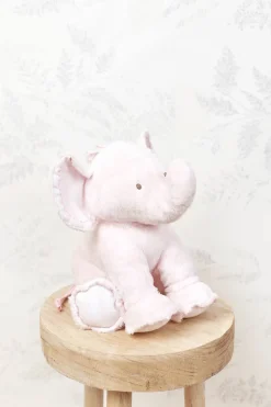 Ferdinand l'éléphant 25 cm rose pâle