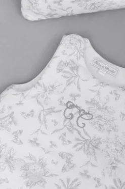 Gigoteuse T1 Imprimé inspiration toile de jouy gris
