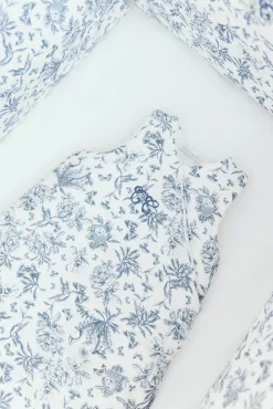 Gigoteuse T1 Imprimé inspiration toile de jouy bleu