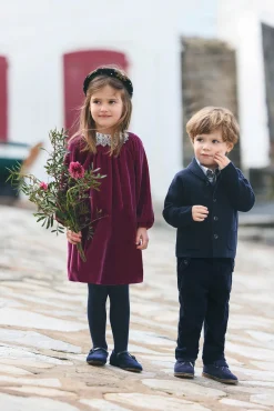 Gilet Marine maille torsadée