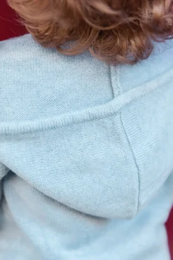 Gilet Bleu glacier chiné signature TC