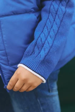 Gilet Bleu électrique signature TC