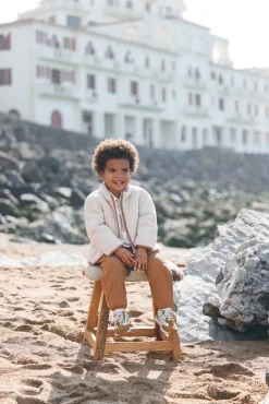 Gilet Beige imitation fourrure mouton