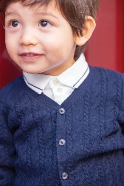 Gilet Marine 100% cachemire