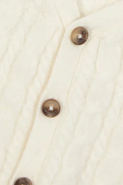 Gilet Ecru 100% cachemire