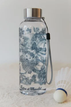 Gourde Bleu imprimé inspiration Toile de Jouy