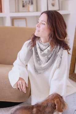 Grand Foulard Taupe Kujten x Tartine et Chocolat