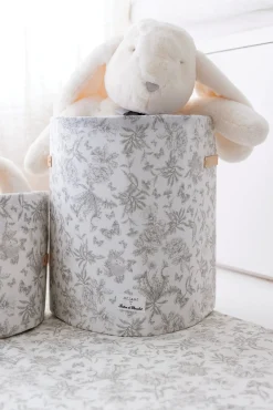 Grande panière toile de jouy gris Mèzamé x Tartine et Chocolat