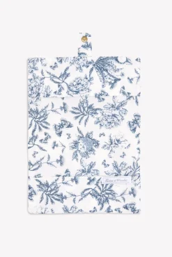 Housse de carnet de santé Imprimé inspiration Toile de Jouy bleu