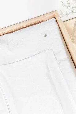 Housse de matelas à langer Délicatesse nacre