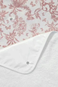 Housse de matelas à langer Imprimé inspiration Toile de Jouy rose