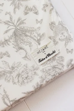 Housse imprimée toile de jouy gris Mèzamé x Tartine et Chocolat