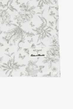 Housse imprimée toile de jouy gris Mèzamé x Tartine et Chocolat
