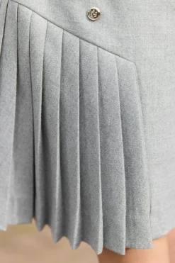 Jupe Gris plis religieux