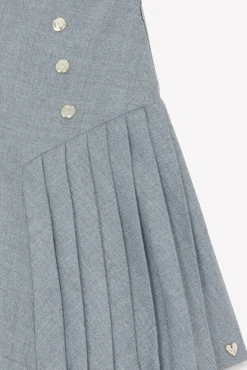 Jupe Gris plis religieux