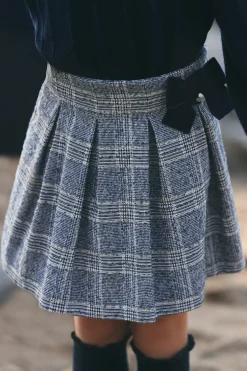 Jupe Marine à carreaux