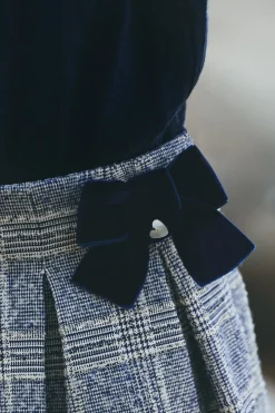 Jupe Marine à carreaux