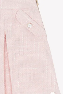 Jupe Rose poudré tweed