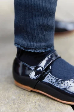 Legging Marine dentelle