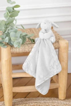 Lucien le chien doudou gris