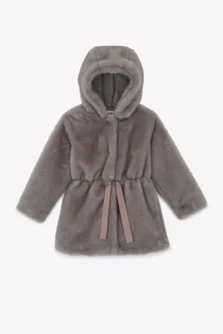 Manteau Taupe imitation fourrure