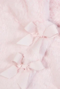 Manteau Rose pâle imitation fourrure