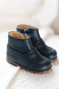 Mocassins Cuir Marine