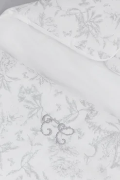 Nid d'ange Imprimé inspiration toile de jouy gris