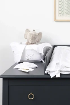 Panière Monogramme blanc