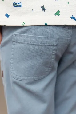 Pantalon Bleu grisé poches
