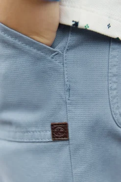 Pantalon Bleu grisé poches