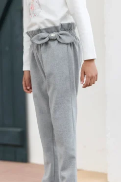 Pantalon Gris chiné en flanelle