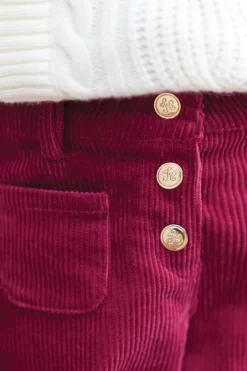 Pantalon Magenta en velours