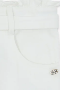 Pantalon Ivoire nœud