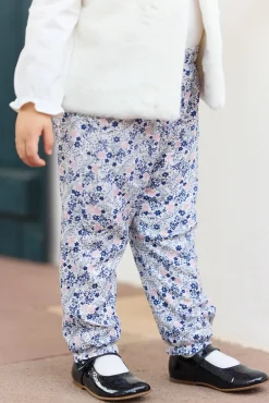Pantalon Bleuet petites fleurs