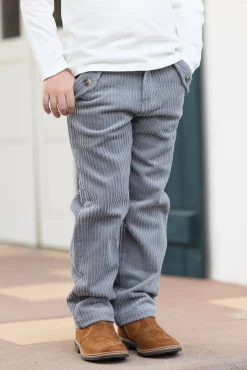 Pantalon Gris chiné en velours