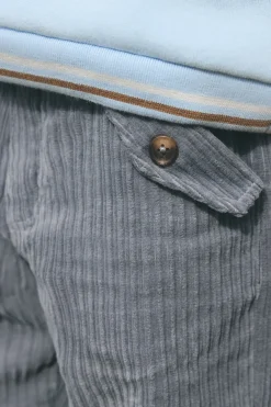 Pantalon Gris chiné en velours