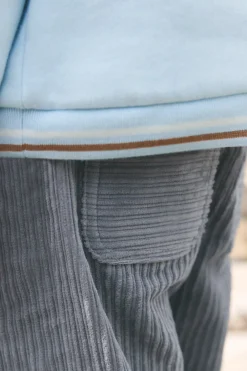 Pantalon Gris chiné en velours