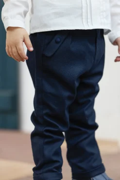 Pantalon Marine en flanelle