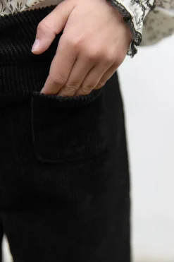 Pantalon Noir en velours
