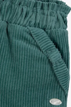 Pantalon Emeraude velours nœud