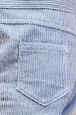 Pantalon Bleu grisé en velours