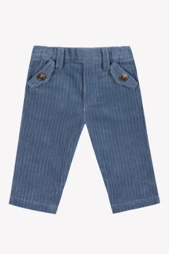 Pantalon Bleu grisé en velours