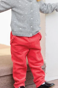 Pantalon Praline velours nœud