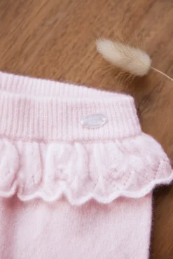 Pantalon Rose pâle avec jeux de volants