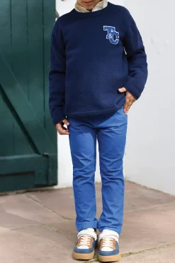 Pantalon Bleu électrique en velours