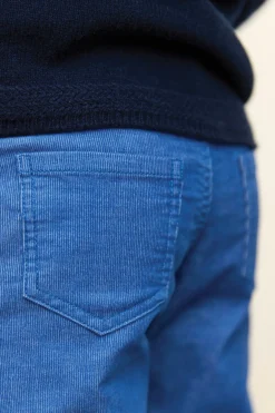 Pantalon Bleu électrique en velours