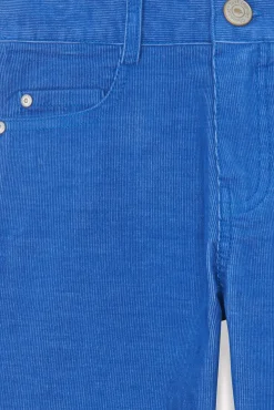 Pantalon Bleu électrique en velours