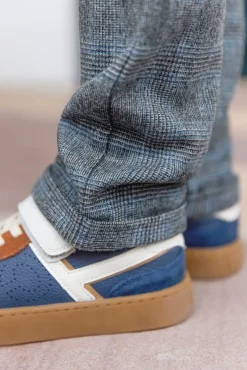 Pantalon Gris chiné à carreaux