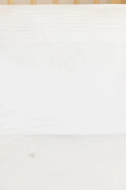 Parure de lit Monogramme blanc